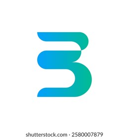 alphabet b s logo vector eps illustration