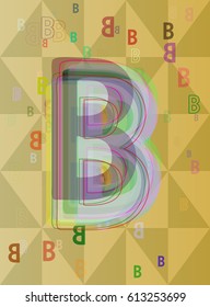 Alphabet B template elements