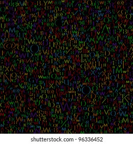 Alphabet background, vector