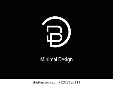 Alphabet BD Monogramm Logo Design. Alphabet BD. Vektorlogo. Wortlogo.  Marketing-Design. BD Symbol Logo.