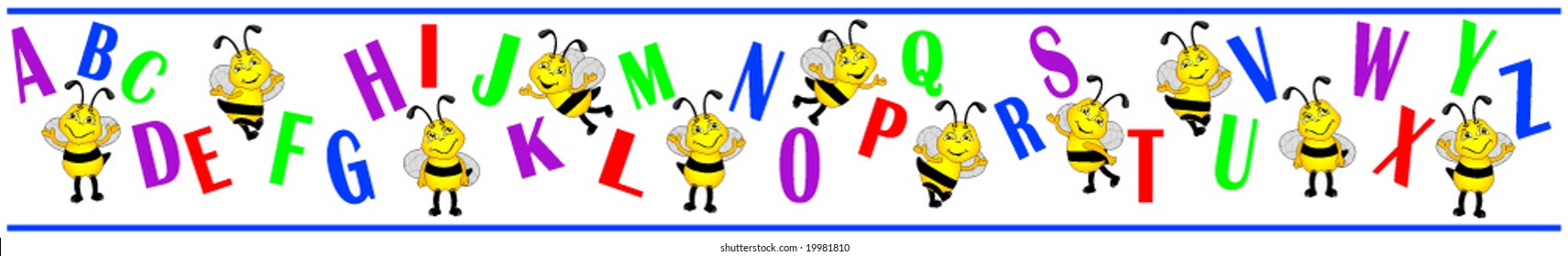 Alphabet Bee border.