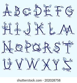 Alphabet "Birds"