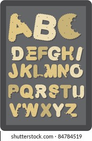 alphabet biscuit font