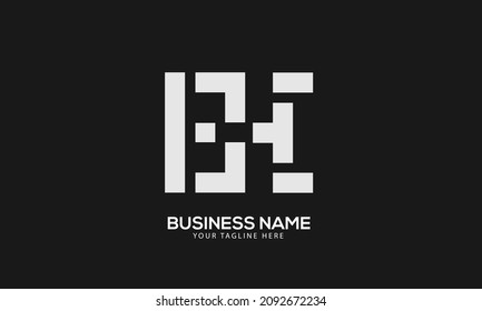 Alphabet BK or KB linked monogram vector logo template