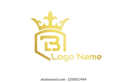 Alphabet BL, LB elegant, royal style emblem and logotype. Crown logo and beautiful calligraphy. The vintage sign for book design, brand name, business card, restaurant, boutique, hotel, cafe, badge