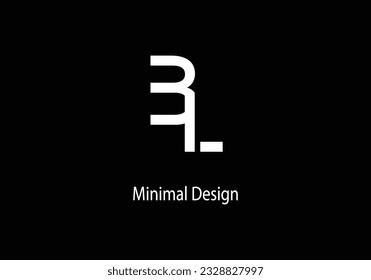 Alphabet BL , vector logo design, monogram, line art, templet