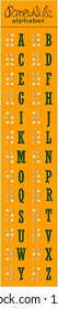 the alphabet for blind, Braille