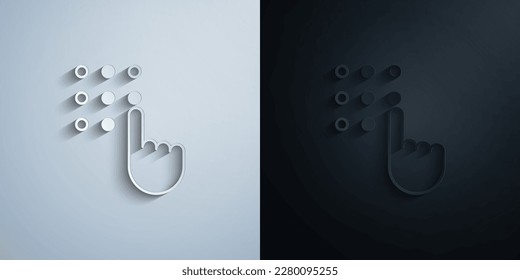 alphabet for the blind paper icon with shadow effect vector illuistration design