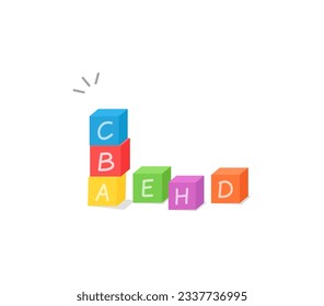 alphabet block toy with good quality and good design