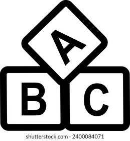 alfabeto bloques alfabeto abc cubo de educación 13609