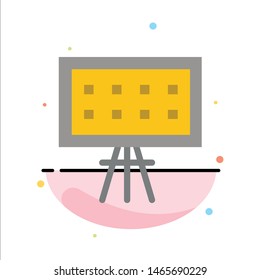 Alphabet, Board, Education, Presentation Abstract Flat Color Icon Template. Vector Icon Template background