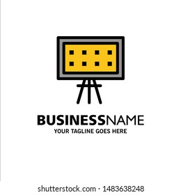 Alphabet, Board, Education, Presentation Business Logo Template. Flat Color