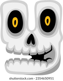alfabeto con tema de hueso y horror