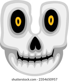 alphabet with bone and horror theme