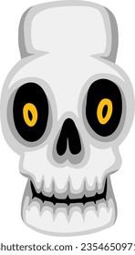 alphabet with bone and horror theme