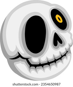 alphabet with bone and horror theme