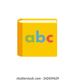 Alphabet Book, Modern Flat Icon