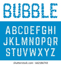 alphabet bubble font template letters bubbles stock vector royalty free 662186743 shutterstock