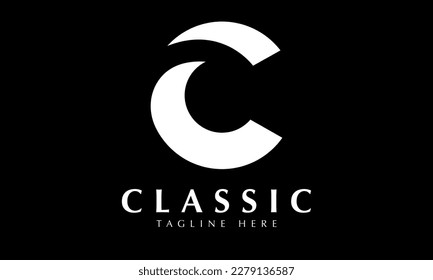 Alphabet c abstract monogram vector icon template