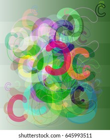 Alphabet C background idea