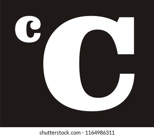 ALPHABET C CAPITAL LETTER VECTOR ICON 