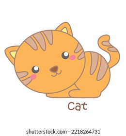 Alphabet C For Cat Illustration Vector Clipart