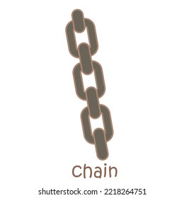 Alphabet C For Chain Illustration Vector Clipart