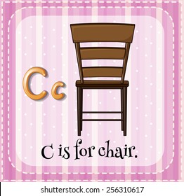 Alphabet C is for chair