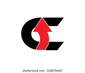 Alphabet-C-Design-Vektorvorlage