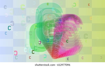 Alphabet C idea design