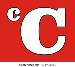 ALPHABET C LETTER VECTOR ICON