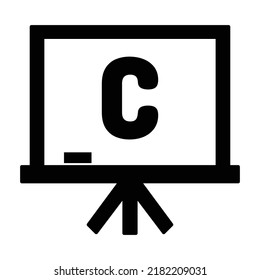 Alphabet c Vector icon which is suitable for commercial work and easily modify or edit it


