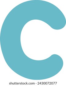 Alphabet C for your design.