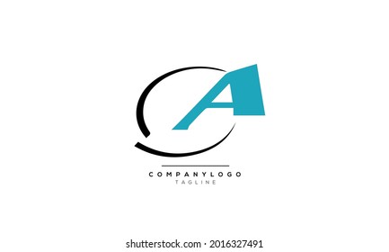 Alphabet CA AC Initial Letter Monogram Icon Logo vector illustration abstract  web character logotype 
initials icon badge business brand