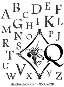 Alphabet of capital letters