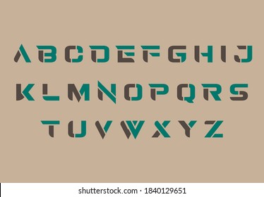 alphabet capital A to Z letter logo design