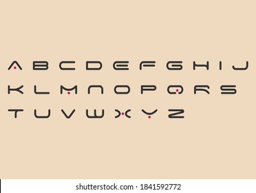 alphabet capital A to Z letter logo design