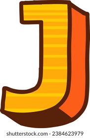 an alphabet with a cartoon comic theme