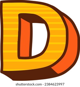 an alphabet with a cartoon comic theme