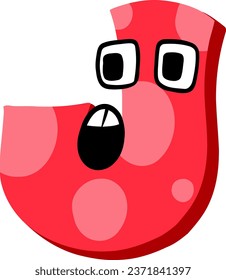 an alphabet with cartoon face theme