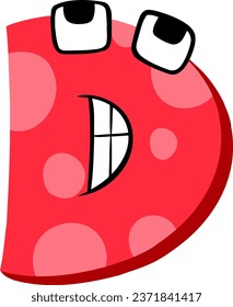 an alphabet with cartoon face theme