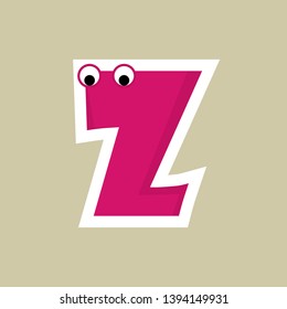 Alphabet Cartoon Font For Kids School