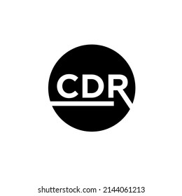 alphabet for CDR and circle vector image