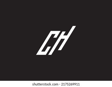 Alphabet CH or HC illustration monogram vector logo template