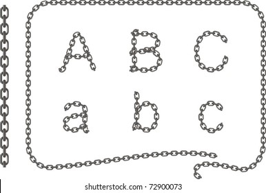 alphabet chain a, b, c