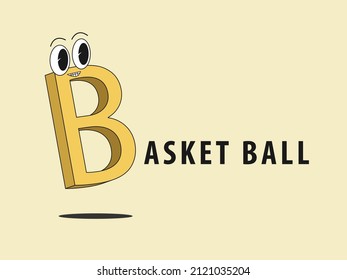 alphabet character illustration flat design