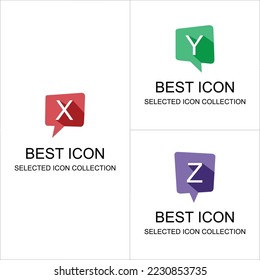 alphabet chat box set can be used for digital and print