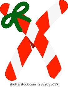 an alphabet with a christmas candy theme