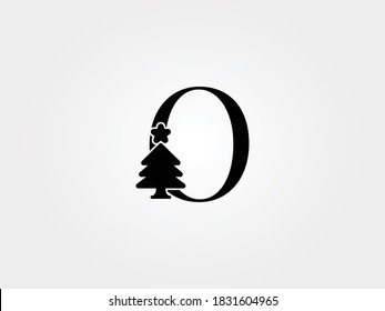 alphabet christmast tree letters o
