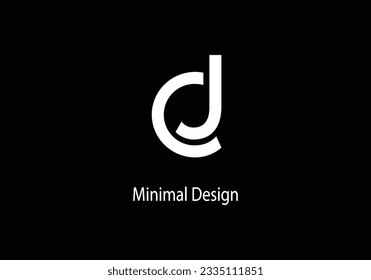 Alphabet CJ , monogram CJ, logo vecter design, line art, initial logo, 
